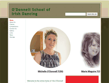 Tablet Screenshot of odonnell-irishdancing.co.uk